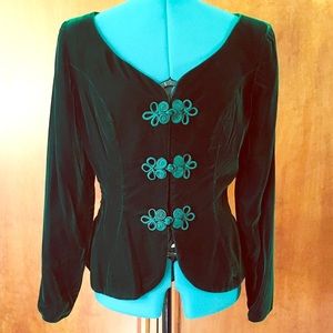 Velvet Forest Green Jacket